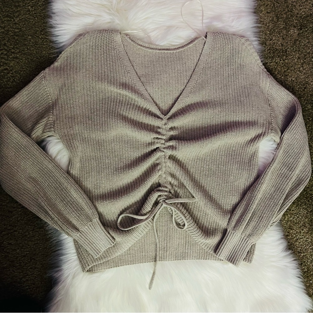Hollister Reversible Cinch-Front Sweater